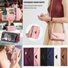 Wallet Skin-feeling Multi-card Zipper With Lanyard Leather Case For iPhone 14 Pro Max Samsung Galaxy A13 A33 A53 Xiaomi Redmi Note 11 Huawei P30 Lite