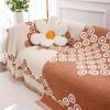 Покрывало из ткани шенилл, универсальное покрывало в скандинавском стиле с кисточками для гостиной, защитное покрывало для дивана Four Seasons, декор