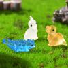 50 шт. Светящиеся в темноте Мини-фигурки динозавров Светоотражающая прозрачная смоляная статуэтка динозавра Миниатюрное украшение динозавр для дома, офиса, рабочего стола D