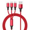 USB Cable for Fast Charging of A Universal Multifunctional Cable 3 In 1 for Samsung Cell Phone Type C