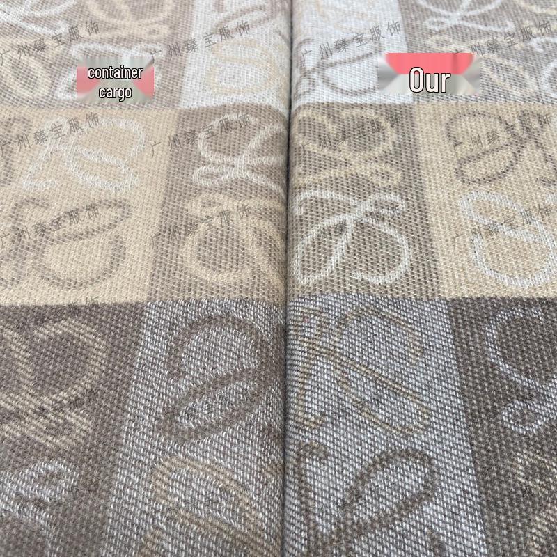 В наличии Шахматный узор Кашемировый шерстяной шарф-снуд - Высококачественный, Теплый, Удобный, Унисекс