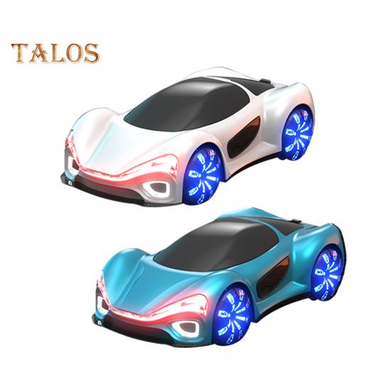 Концептуальный игрушечный автомобиль с дистанционным управлением и светодиодной подсветкой, двойной контроллер, 4WD, автомобиль на новой энергии, перезаряжаемый для малышей, 2,4 ГГц, радиоуправляемый гоночный автомобиль для дрифта