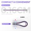 Magnetic USB C Cable 240W Fast Charging Type C Cable 480Mbps Data Transfer Short Power Bank Cable for iphone 17 Samsung Huawei