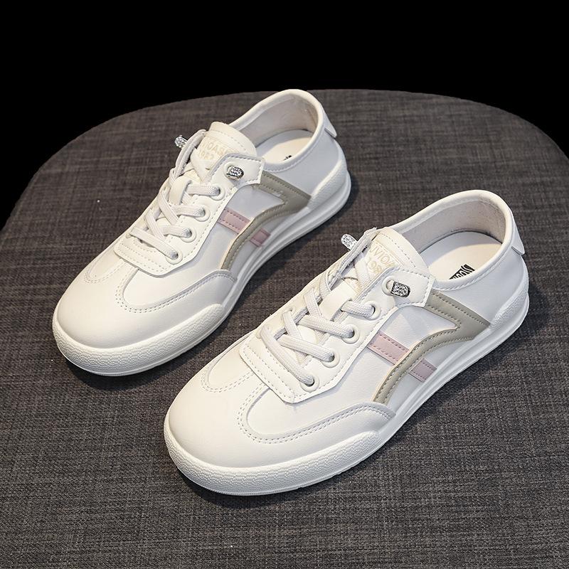 Кожаные маленькие белые туфли, женские туфли, летние тонкие дышащие повседневные туфли, новые легкие туфли Dexun Board Shoes с мягкой подошвой