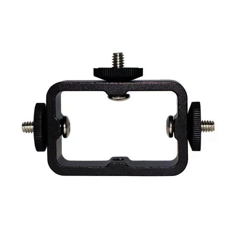 Металлическая подставка для телефона с камерой для прямой трансляции с регулируемым трехпозиционным кронштейном и резьбовыми отверстиями 1/4 3/8