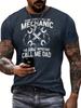 Cross Print Men's Graphic Design Crew Neck T-shirt Casual Tshirts for Summer Men's Clothing Tops for Daily Gym Workout Running