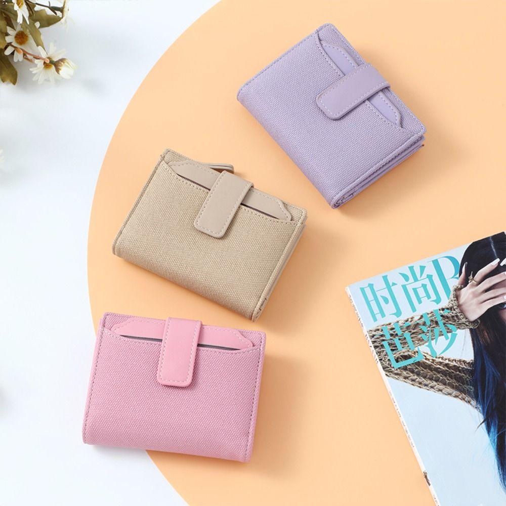Multi-Cards Slot Credit Cards Holder PU Leather Mini Coin Pocket Fashion Zipper Coin Purse  Travel
