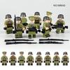 M8042 Military Building Block Figurine Officer Soldier Doll Small Particle Assembly Toy Bag
