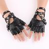 New Rivet Ride Punk Glove Leather Mittens Fingerless Gloves