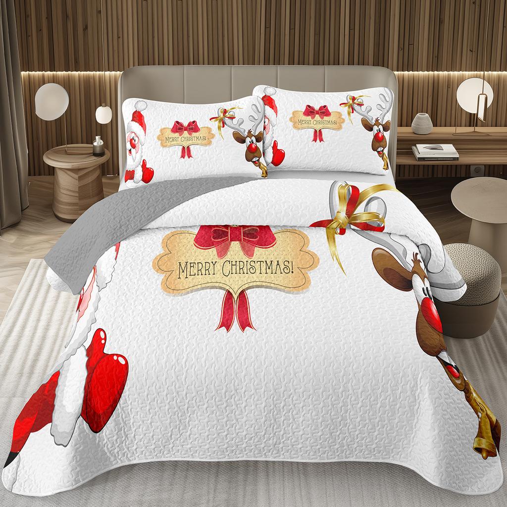 Рождественский комплект покрывала Рождественский комплект покрывала на кровать Размер Twin Full King Рождественский комплект одеяла с елкой Для Рождества Рустикальная вечеринка Праздничный декор