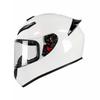 Full Face Motorcycle Helmet Scooter Electric Bike Winter Anti-Fog Gray ABS Safety With Rear Wing