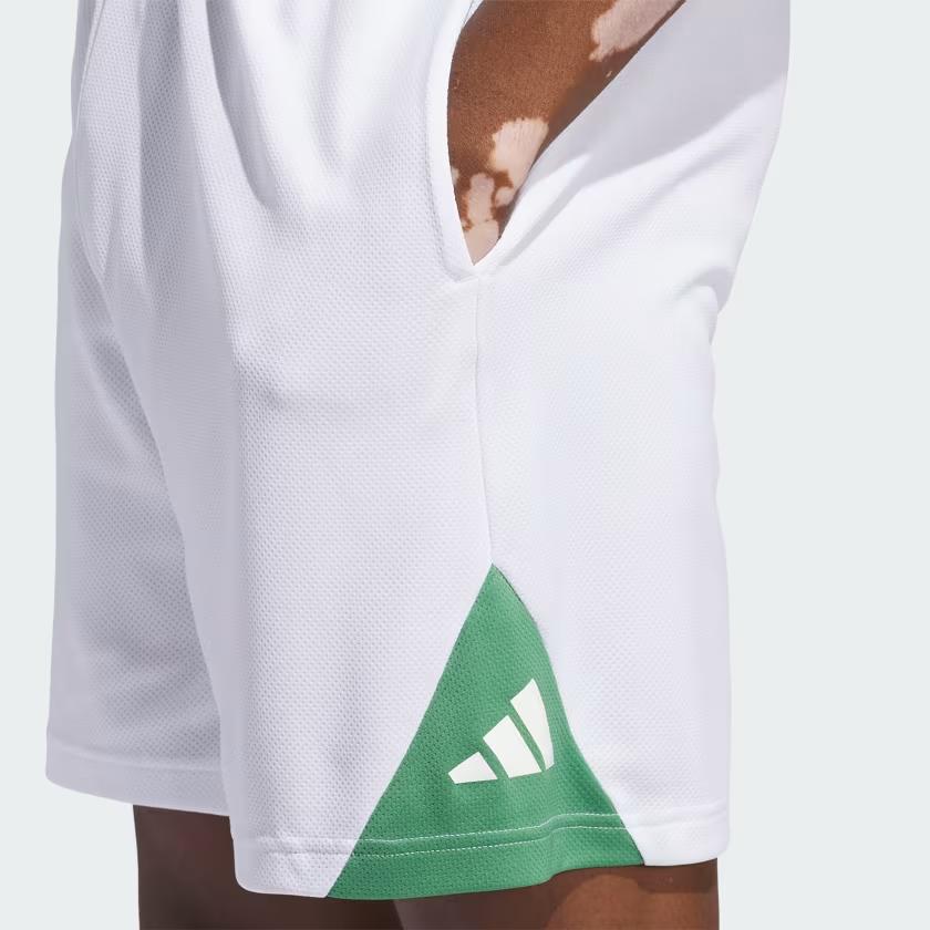 adidas Баскетбольный значок спортивных шорт мужские шорты белые IR5538