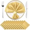 10pcs Soft Satin Napkin Washable Table Napkins Luxurious Dinner Napkins  Hotel
