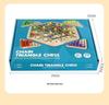 Wooden Geometric Triangle Chess Board – Parent-Child Interactive Educational Game for Kids