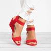 Fashion Women's Wedge High Heel Sandals Summer 2024 New Buckle Strap Sexy Peep Toe Female Platform Sandals Big Size bohemian sandal