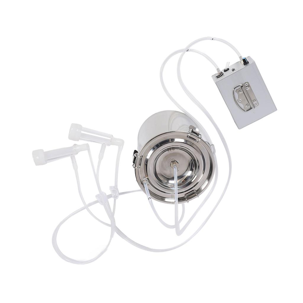 Доильный аппарат для коз 7 л портативный перезаряжаемый регулируемый всасывающий из нержавеющей стали автоматический