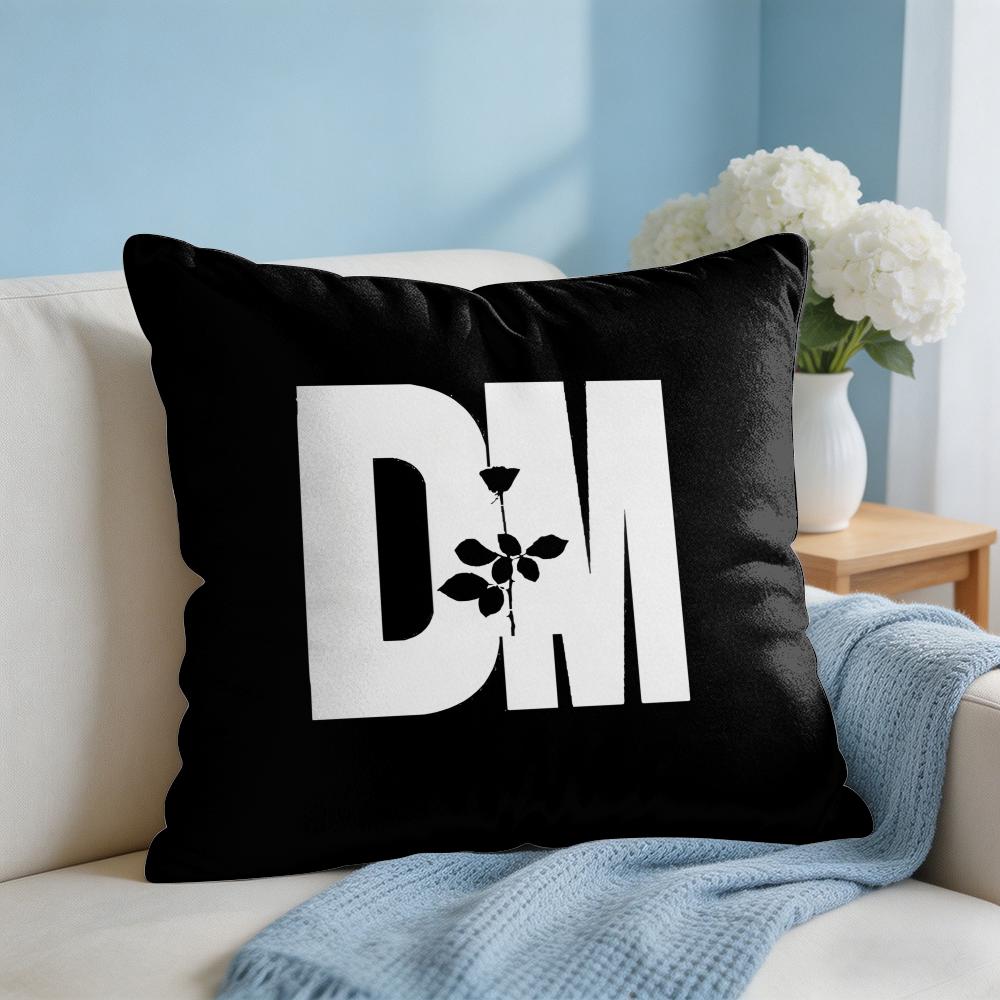 DDepecheMode LOGO Cushion Cover Square Pillow Bedroom Sofa Leisure Comfort Living Room Home Decoration X
