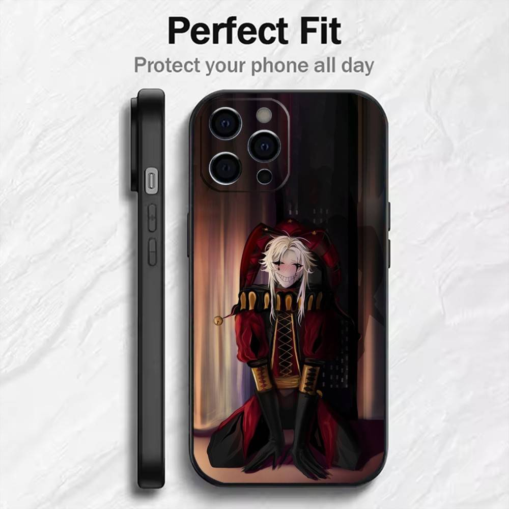 Чехол для телефона F-Freak C-Circus P-Pierrot для iPhone 17, 16, 15, 14, 13, 12 Plus, Max, Мягкий силиконовый черный чехол