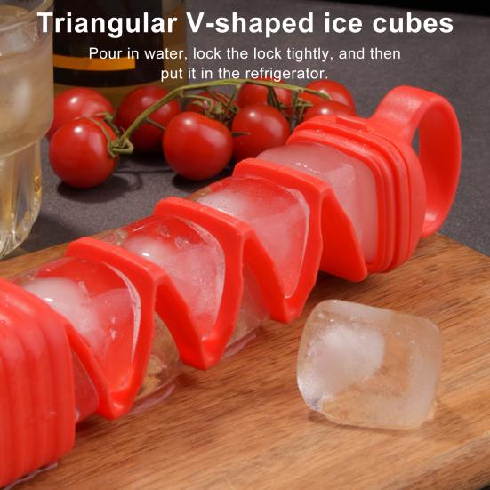 Форма для кубиков льда Easy-Press Ice Cube Form с крышкой Многоразовый льдогенератор