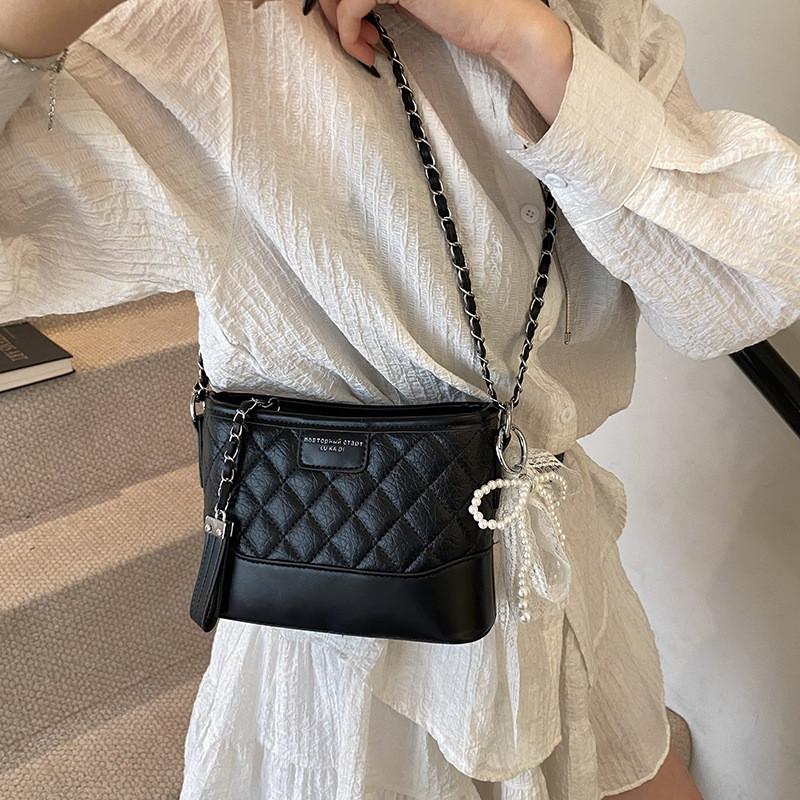 IELGY Ladies Messenger Bag Diamond Chain All-Match Stray Bag