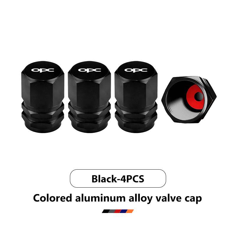 Car Logo Tire Valve Stem Caps Aluminum Alloy Wheel Dustproof Valve Stem Cover For Opel Astra H K J G Corsa E D OPC Insignia B OT4