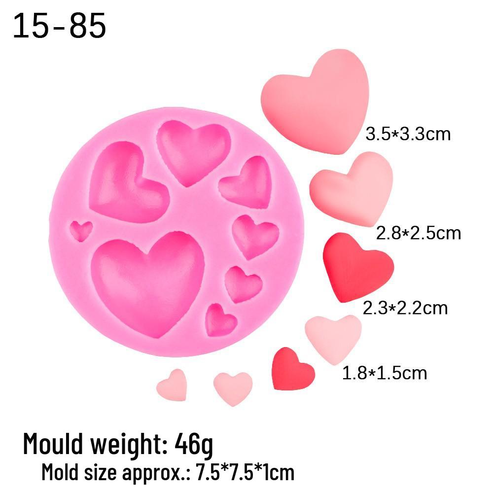 Силиконовая форма своими руками: 8-гнездовая форма Сердце и Губы для шоколада, мастики и эпоксидной смолы. Идеально для украшения торта на День святого Валентина.