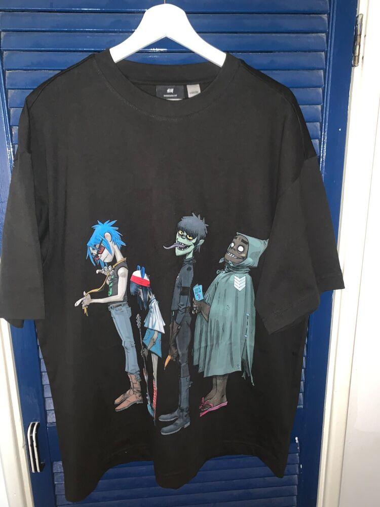 Черная двусторонняя футболка унисекс Gorillaz Sea Bacon D Fit Ltd Edition
