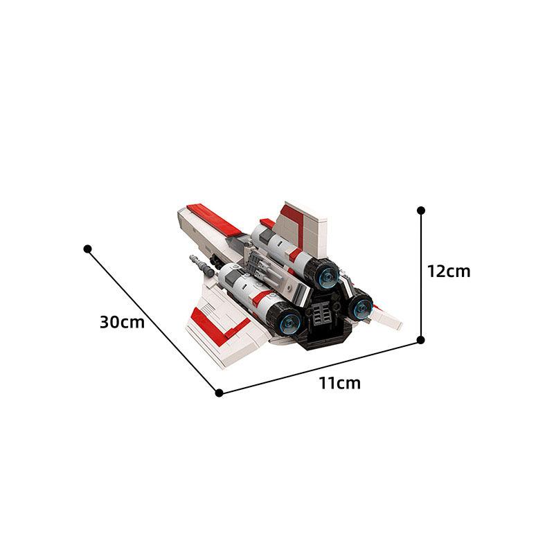Compatible building blocks Colonial Viper Fighter small particle building blocks