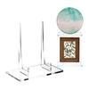Clear Acrylic Display Stand Easel Multifunction Display Holders Decorative Clear Plastic Display Stand Clear Books Stand