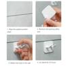 Bracket Kitchen Hook Up Glue Bathroom Wall Home Accessories Plug Storage Hanging Hooks Household Use and Decorate Power Supply