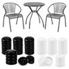16/20/32PCS Round Shape Chair Leg Caps Plastic Outdoor Chair Glides  Tables and Cabinets