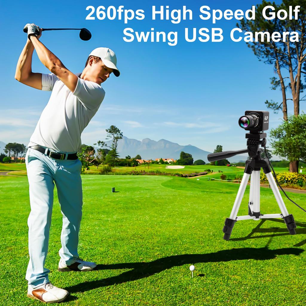 ELP USB Camera 1080P 60fps High Speed 3D Printer Webcam with 10X Optical Manual CS Mount Lightburn PC Computer Slow Motion Camera Plug and Play for