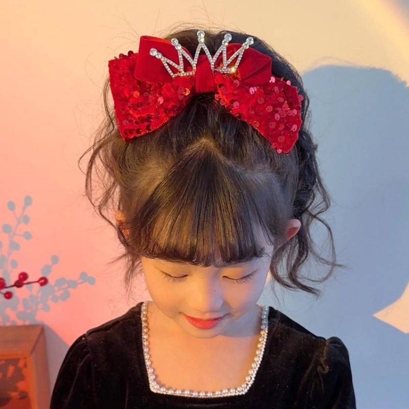 Аксессуары для волос Милый бант с блестками Универсальный год