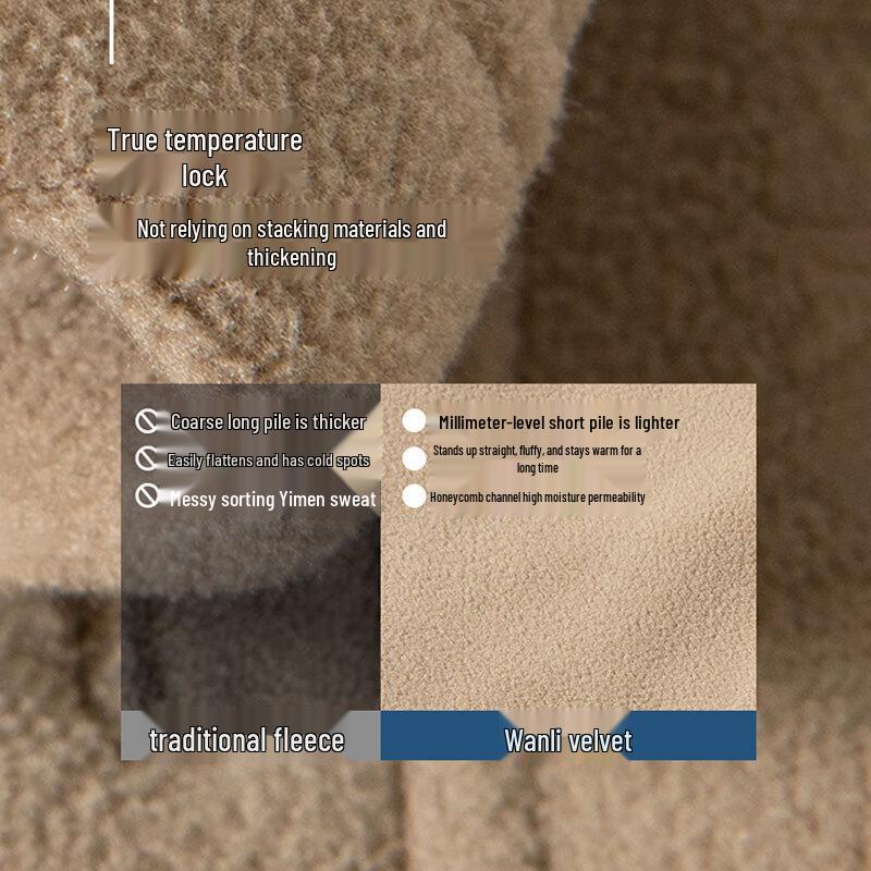 ROMON Men's Fleece Stand-Collar Jacket