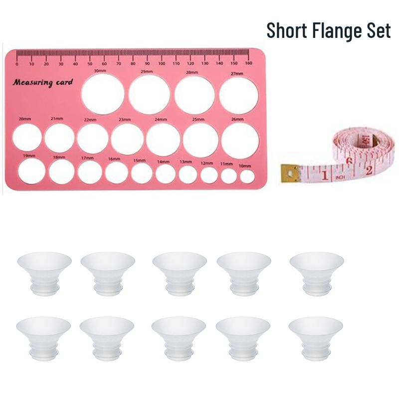 Short Flange Breast Pump Horn Cover Nipple Reducer Converter (M9-M5) Optimized Version