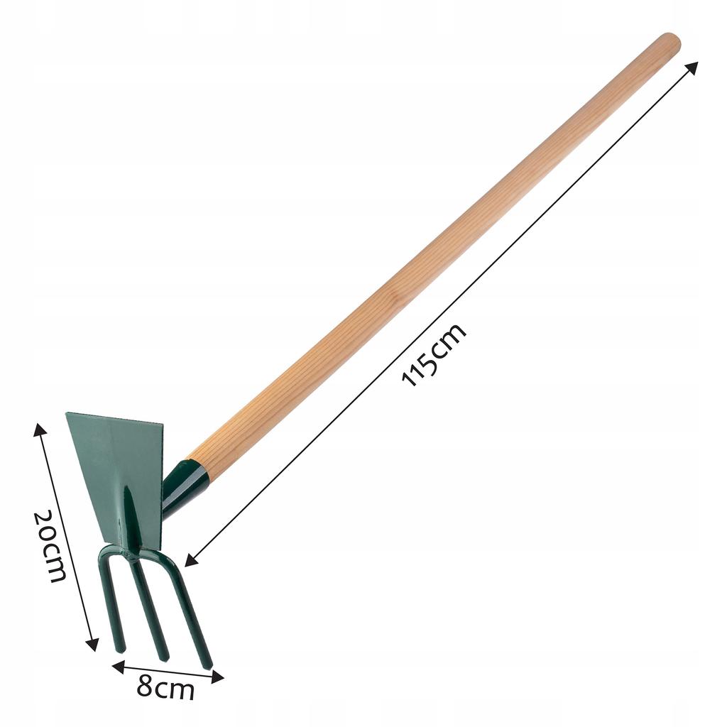 KADAX Садовая мотыга со стальной ручкой 28 мм