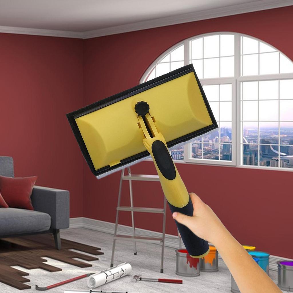 Малярный кромочный ролик с регулируемой ручкой, для отделки, простой в использовании, многоцелевой, с подушечкой для стен и потолков