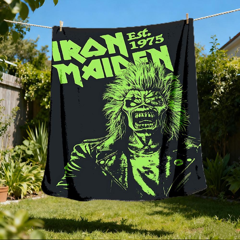 1 шт. Фланелевое одеяло Iron Maiden для улицы, подарок для мальчиков, девочек, взрослых, семьи, друзей