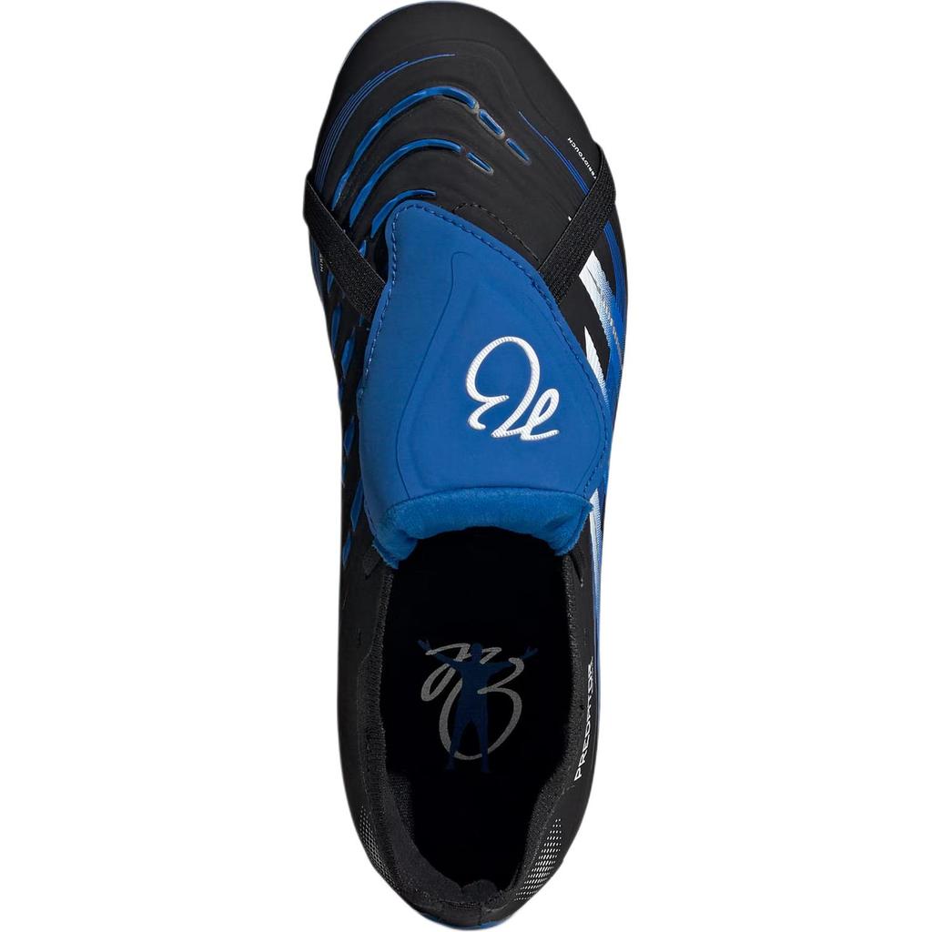 Adidas Predator Elite Ft Fg Jb Серия Bellingham Удобные Универсальные Модные Низкие Детские Футбольные Бутсы Детские Футбольные Бутсы Черные Синие JR1754