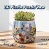 3D Пластиковая Ваза-пазл Креативная Собираемая Ваза-кашпо Уникальная DIY Ваза для Цветов Домашний Декор для Комнатных Суккулентов Кактусов Цветов