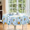 1 шт. Круглая и прямоугольная скатерть с принтом в виде ромашек и бабочек, различных размеров, весенне-летний цветочный дизайн, скатерть для кухни