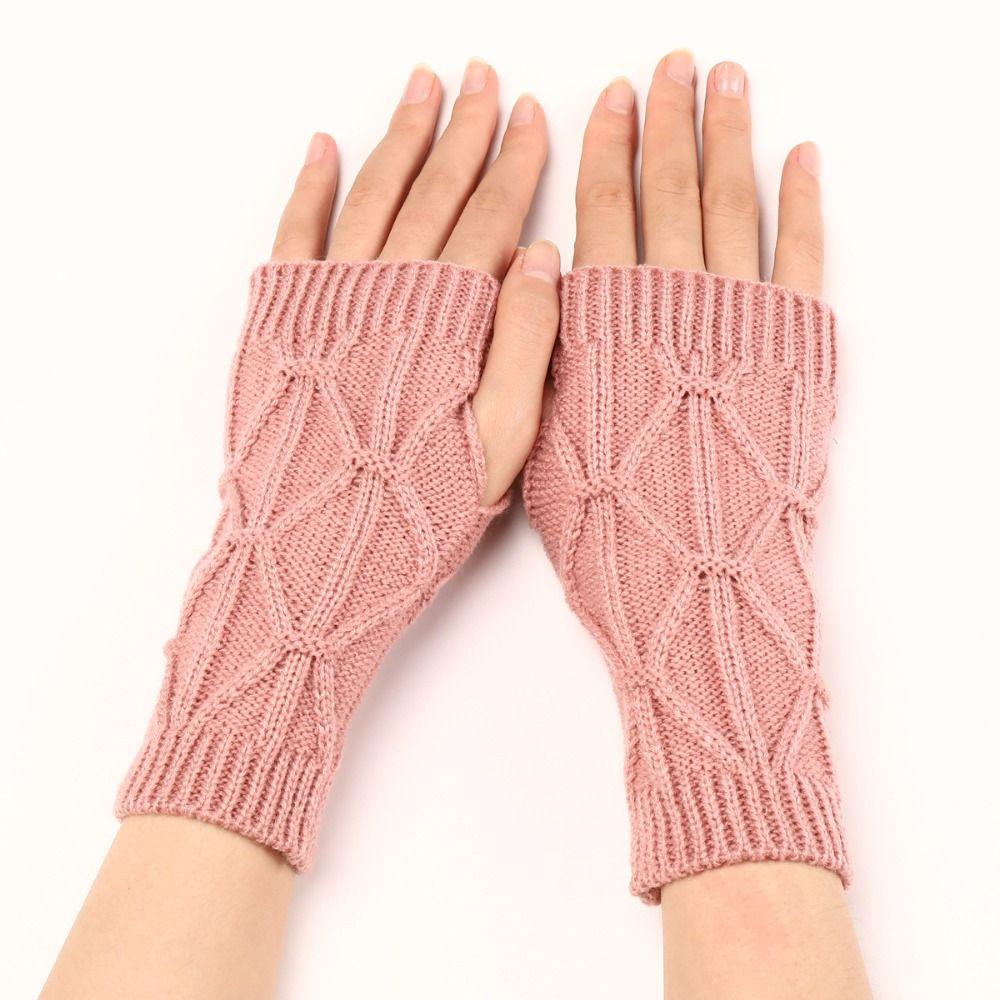 Wrist Warmers Fingerless Gloves Half Finger Winter Mittens Fashion Wrist Gloves  Girl Boys