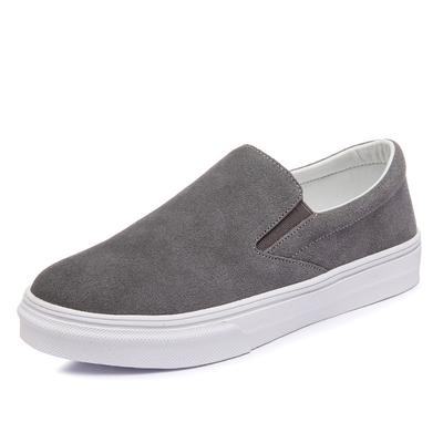 Мода 2 см Замша Натуральная Кожа Женские Спортивные Туфли Слипоны Балетки Дышащие Удобные Туфли