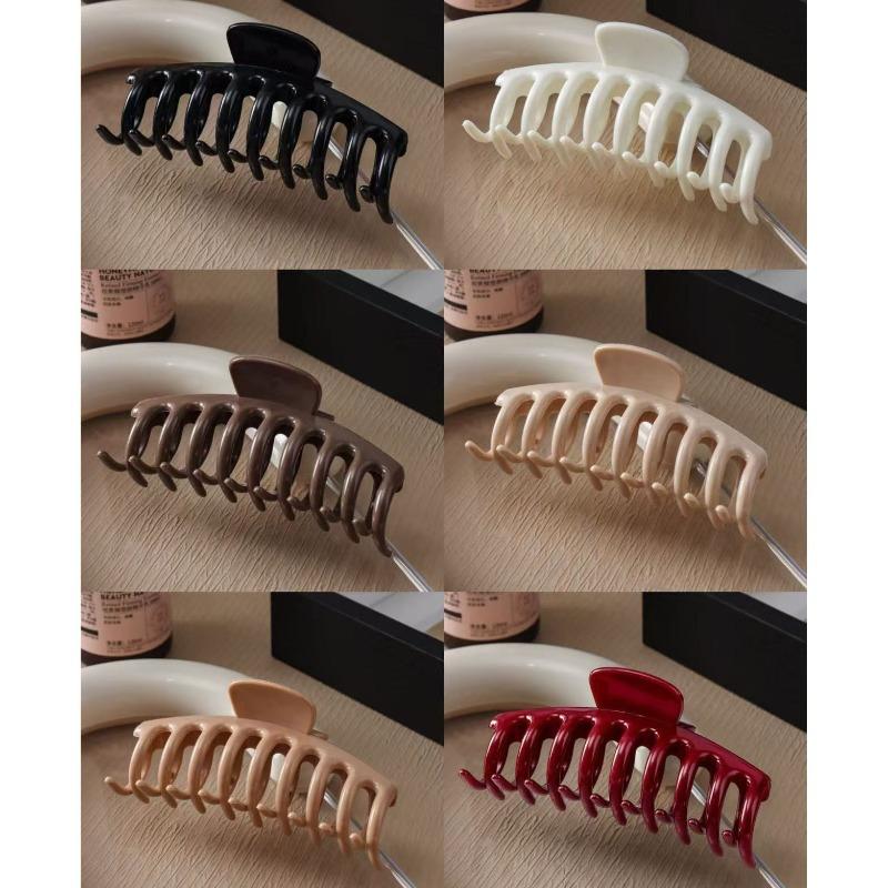 Soft Silicone Shark Hair Claw Clip, Flexible Anti-Collision Back Head Hair Barrette, Shock Resistant Gentle Hair Grip