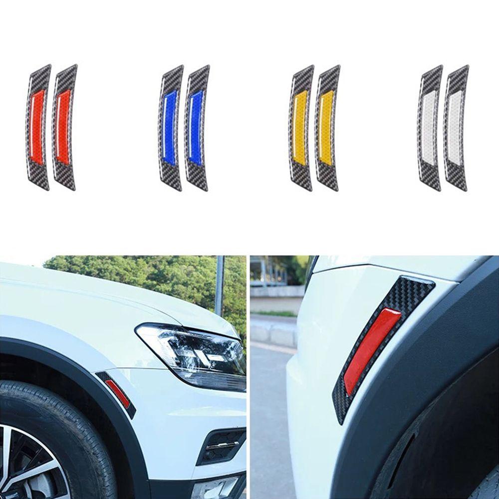 Anti-collision Protection Strip Car Reflective Sticker Edge Guard Wheel Eyebrow Carbon Fiber