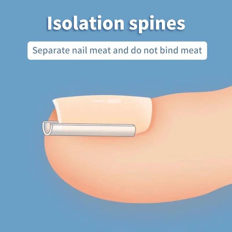 50 шт. Инструмент для коррекции вросшего ногтя, Лечение вросшего ногтя, Эластичная наклейка-патч, Выпрямляющая скоба, Педикюрный инструмент