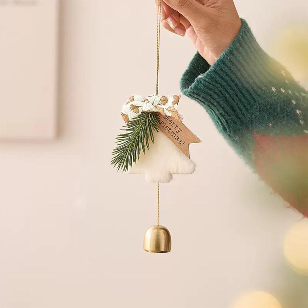 1pcs Plush Christmas Tree Decorate Bells Pendant Scene Create Atmosphere Props And Creative Hanging Accessories Home Decoration