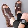 Men Leather Sandals Casual Shoes For Men High Quality Man Sandals Summer Outdoor Walking Men Sneakers Breathable Men's Sandals