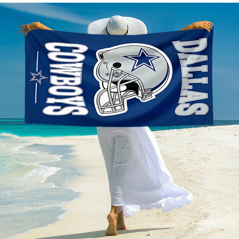 1pc Dallas Cowboys Beach Towel, Comfortable and Thick, and Swimming/Bath/Picnic/Camping Towel, Suitable for Seaside Beaches