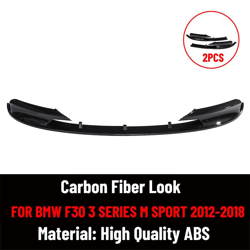 Car Front Bumper Spoiler Lip Splitter Body Kit Bumper Lip Chin Diffuser Guard For BMW 3 Series F30 F35 M-Tech M-Sport 2012-2018